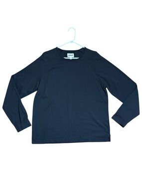 Pact Men's 100% Organic Cotton Vintage Long Sleeve Raglan Tee In Black Sz L